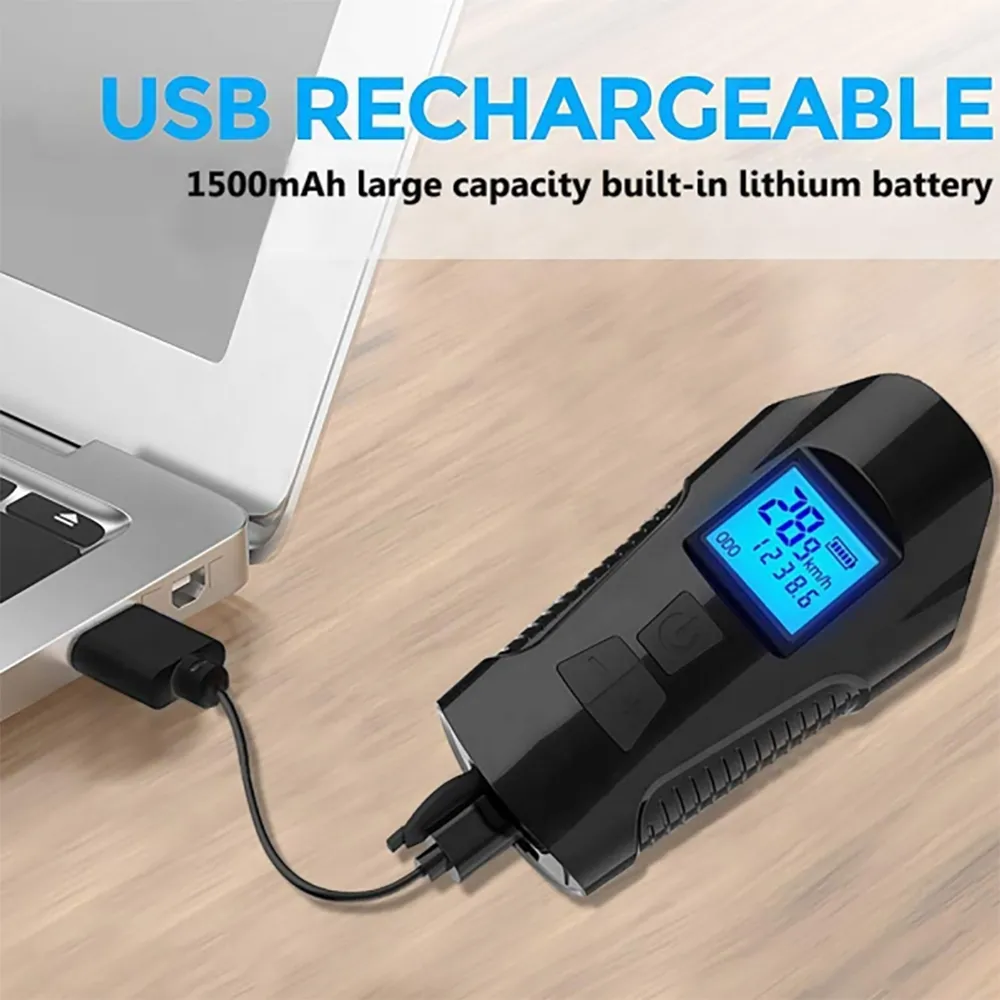 flashlight - bicycle counter with horn