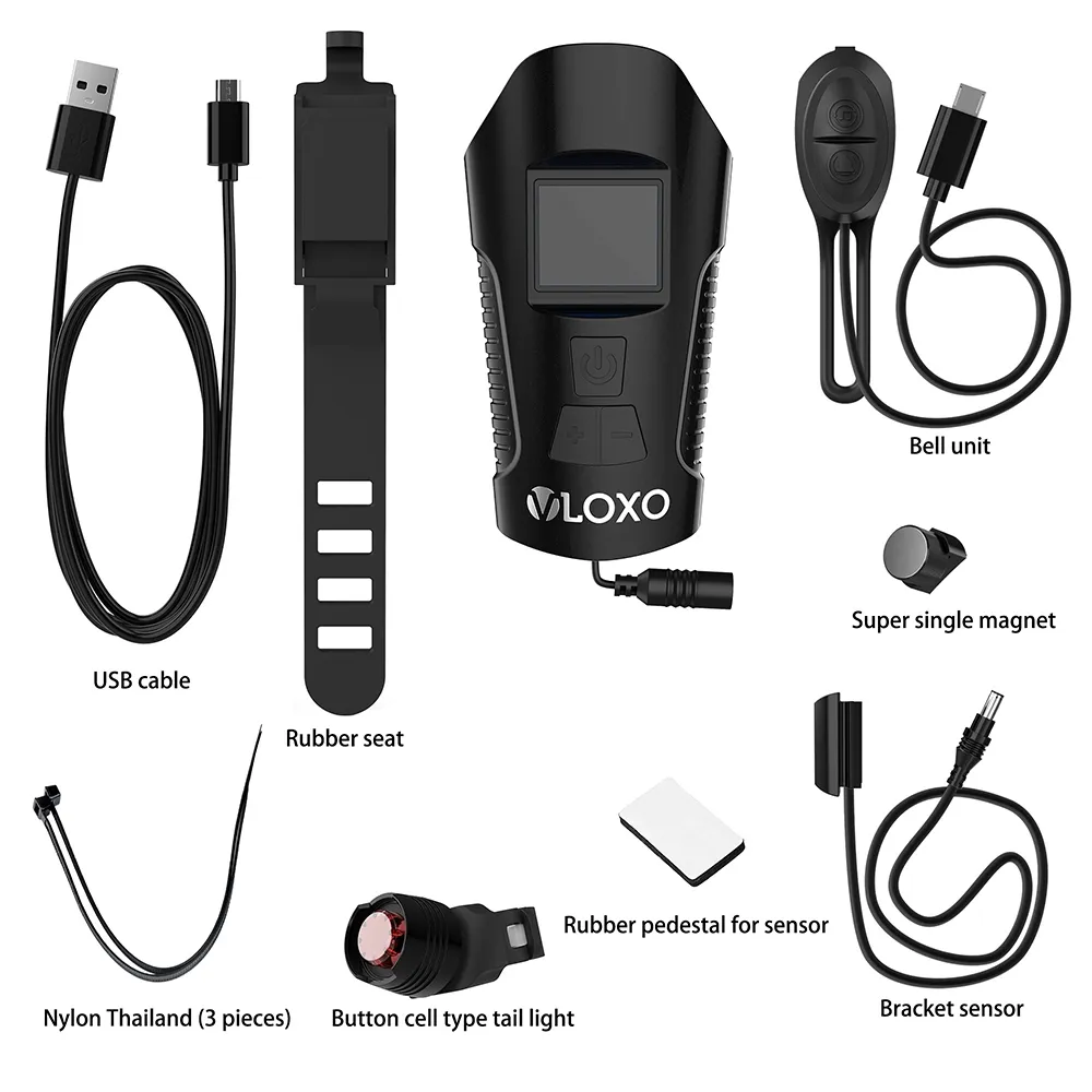 flashlight - bicycle counter with horn