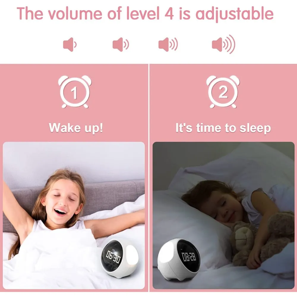 Smart Alarm Clock for Kids with LCD Screen