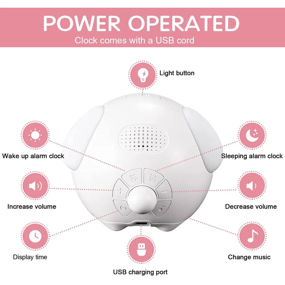 Smart Alarm Clock for Kids with LCD Screen