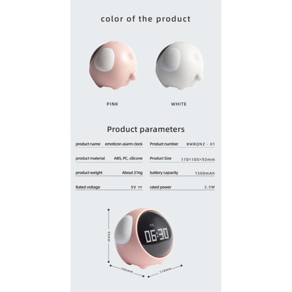 Smart Alarm Clock for Kids with LCD Screen