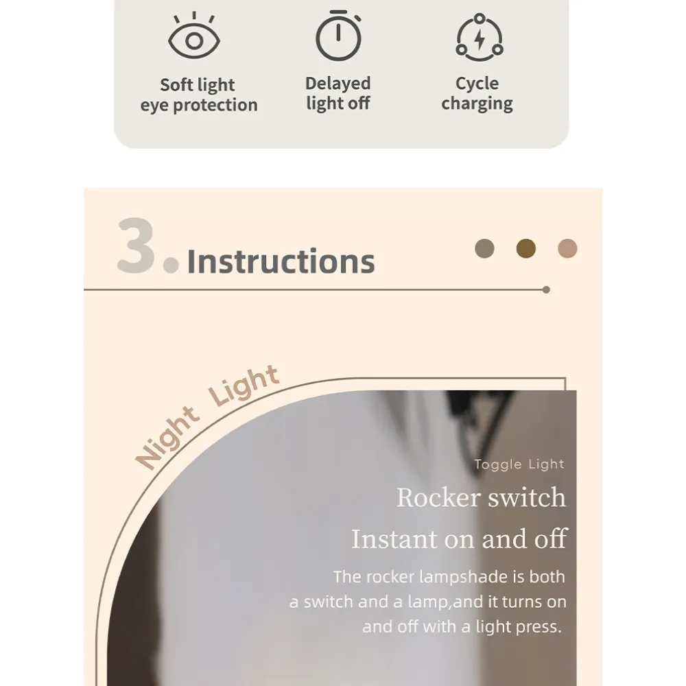 Rechargable Magnetic Night Light