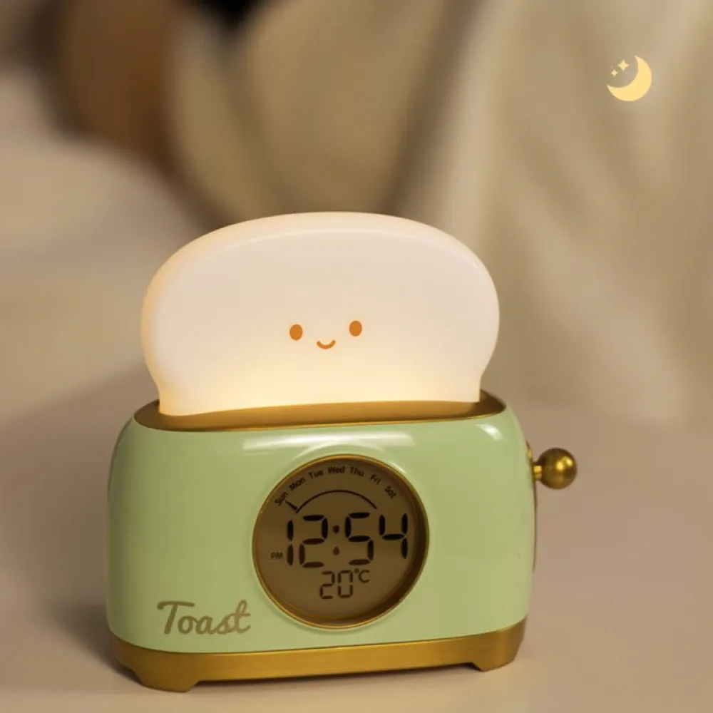 Luminous Clock-Toaster with LED Lighting