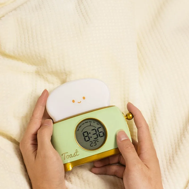 Luminous Clock-Toaster with LED Lighting