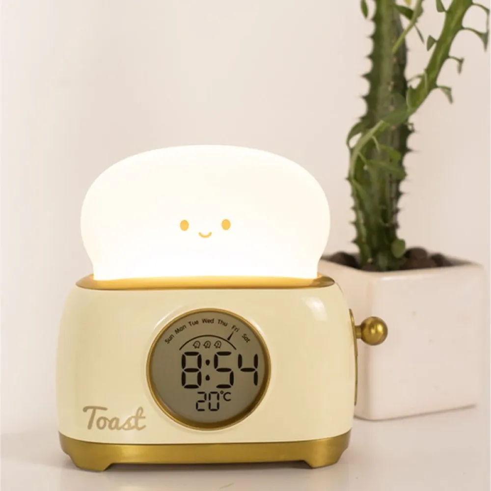 Luminous Clock-Toaster with LED Lighting