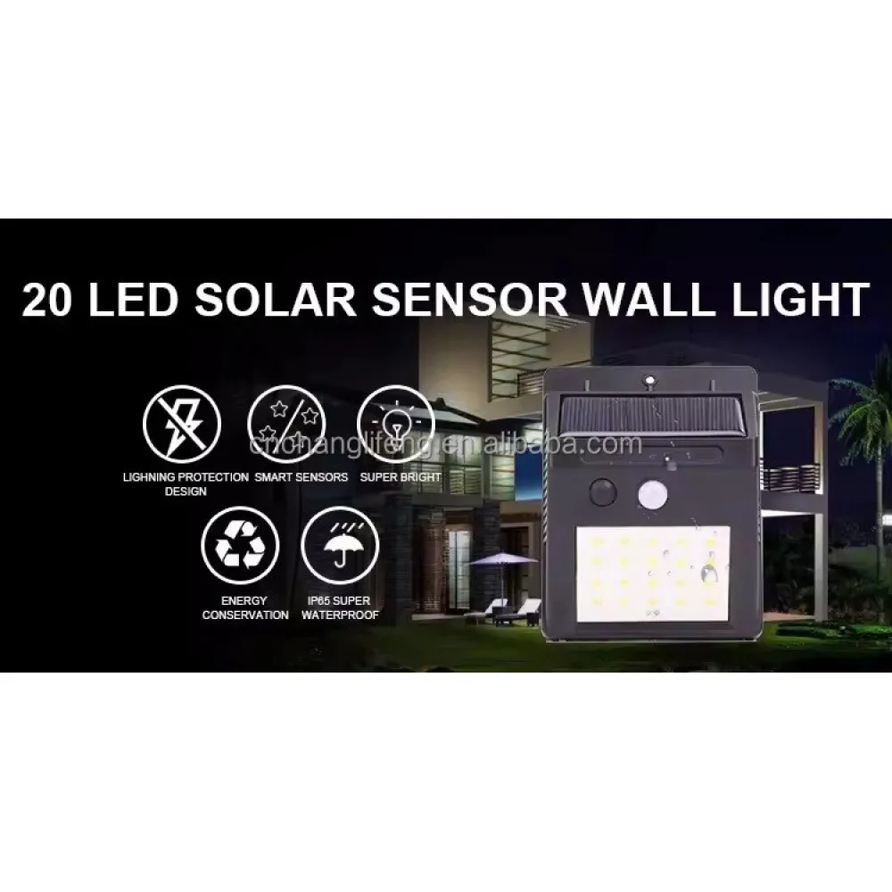 Sensor Outdoor Waterproof Solar Lamp