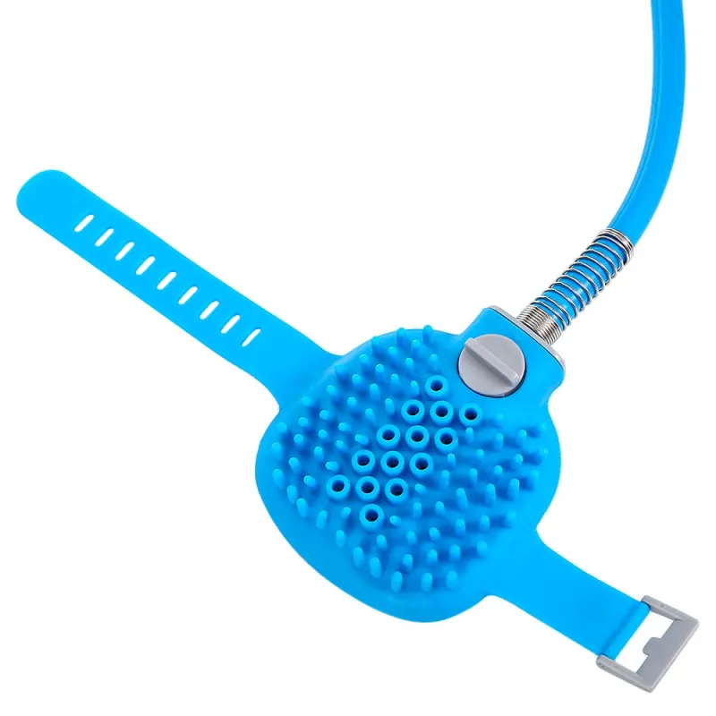 hose with washing brush for dogs