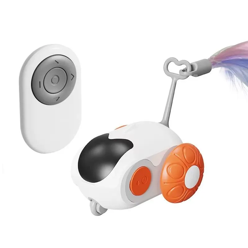 Remote Control Cat Toy With Feathers