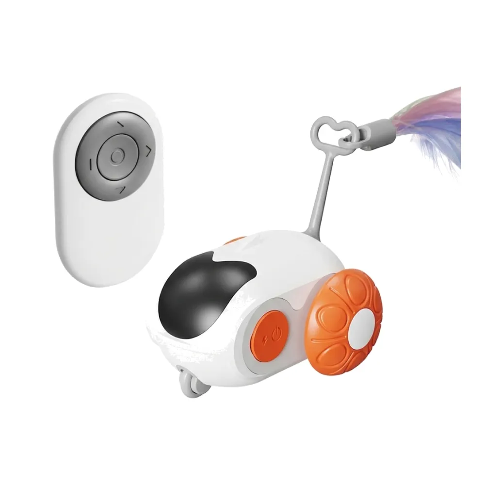 Remote Control Cat Toy With Feathers