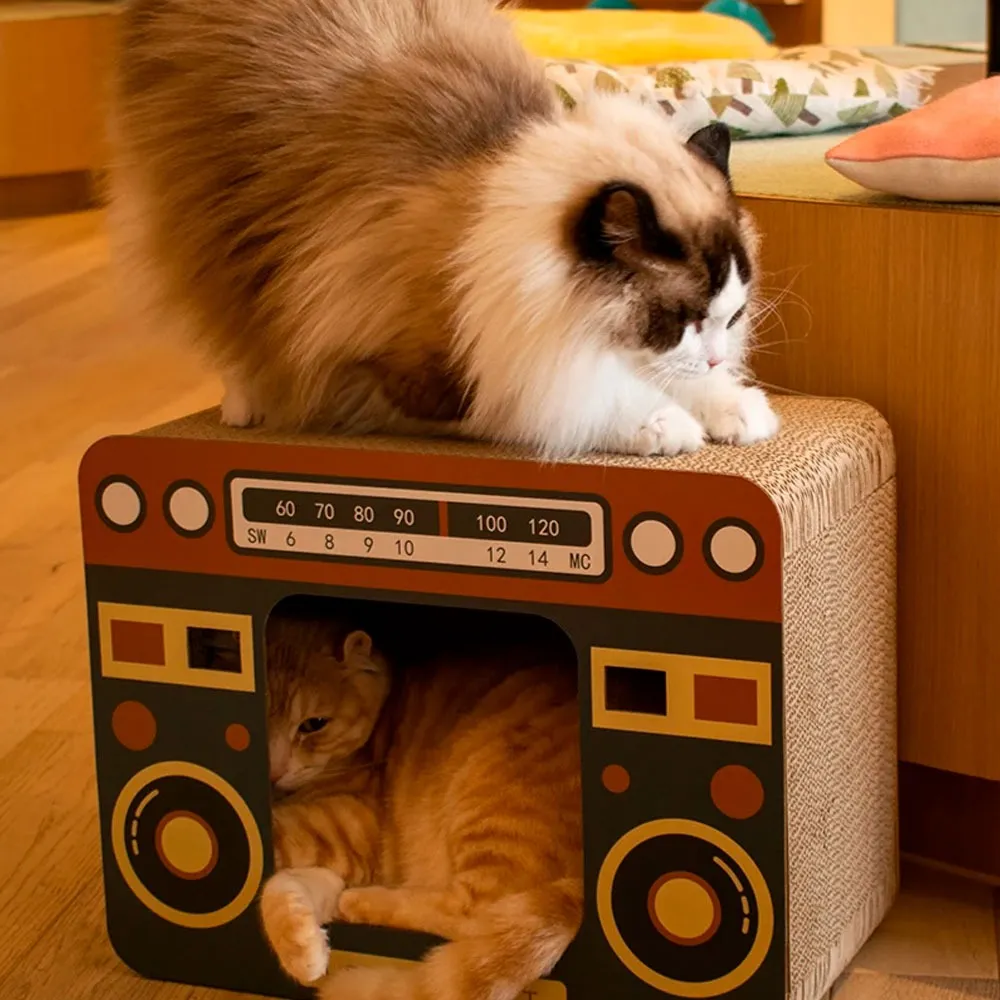 retro radio cat house
