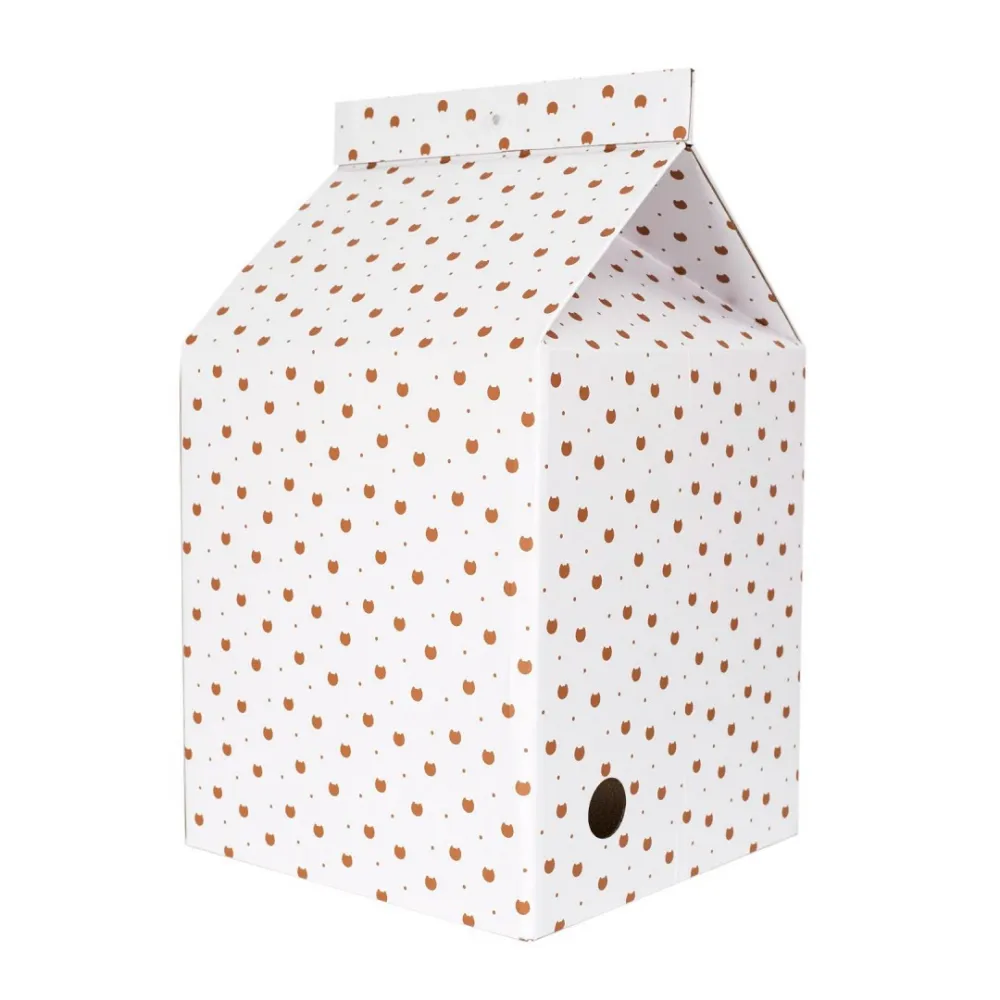 cat house with scratcher