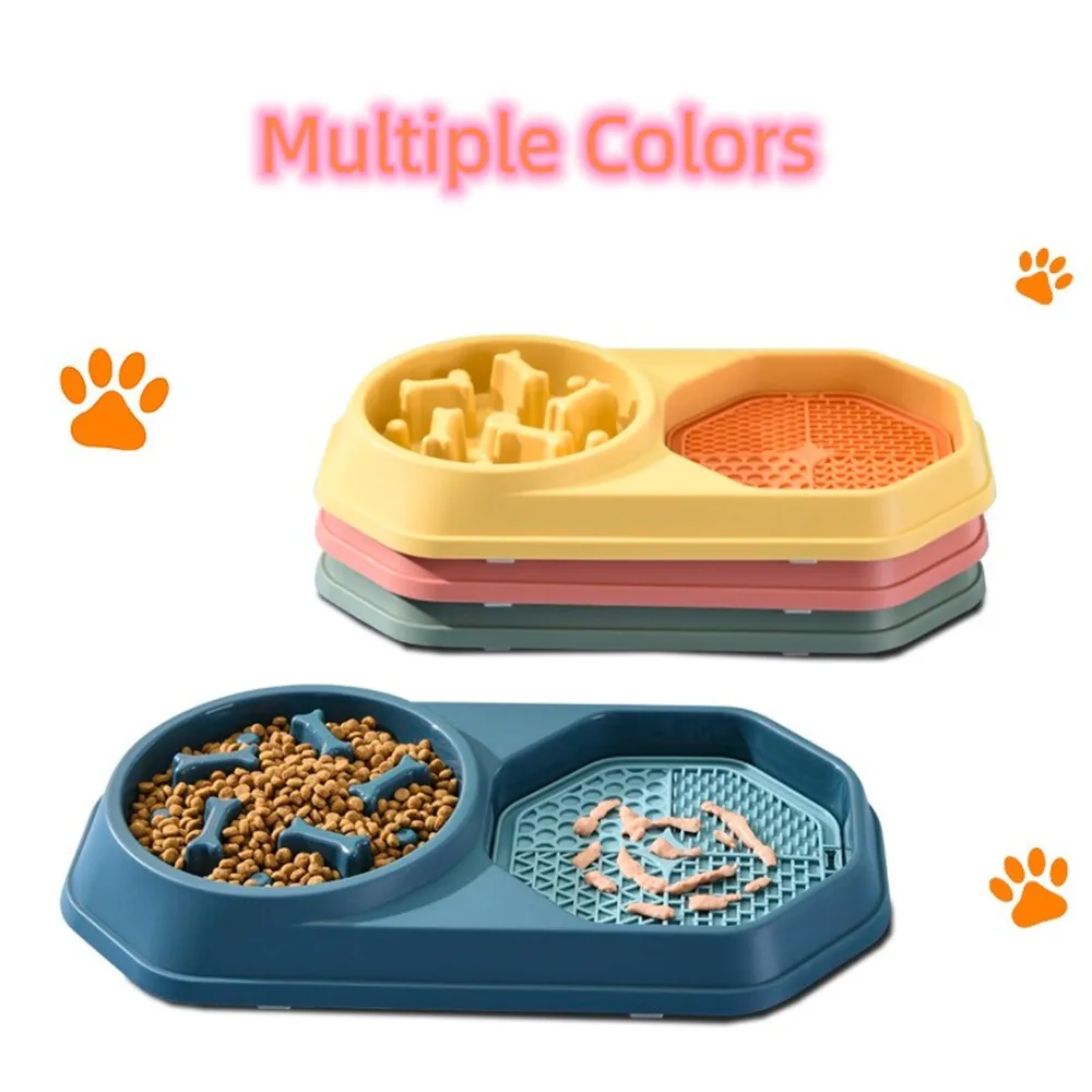 slow-swallow pet food bowl