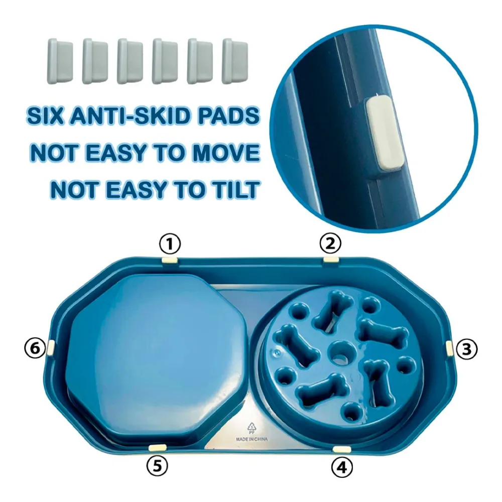 slow-swallow pet food bowl