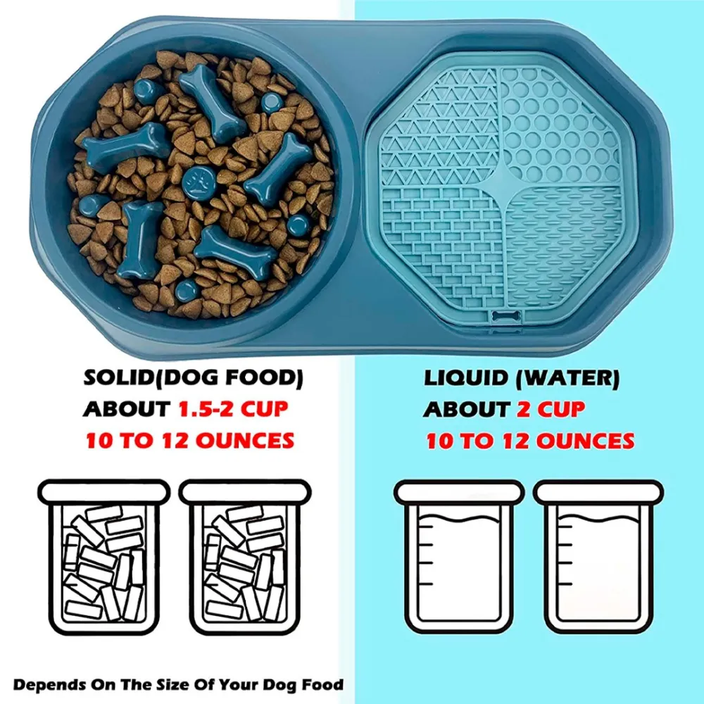 slow-swallow pet food bowl