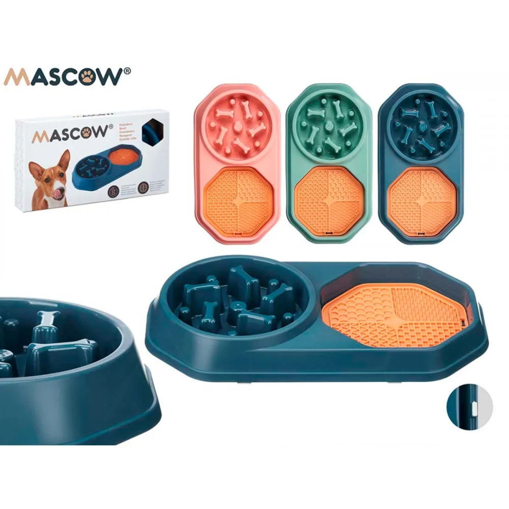 slow-swallow pet food bowl