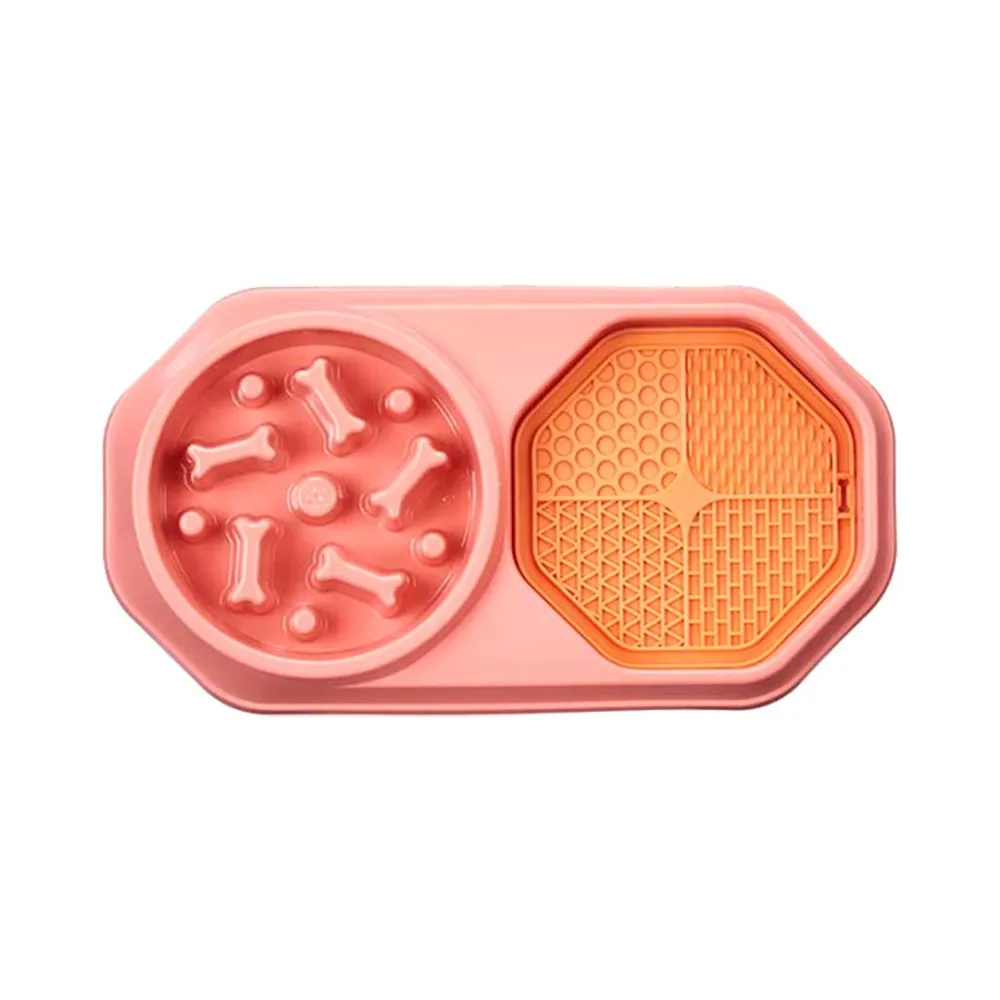 slow-swallow pet food bowl