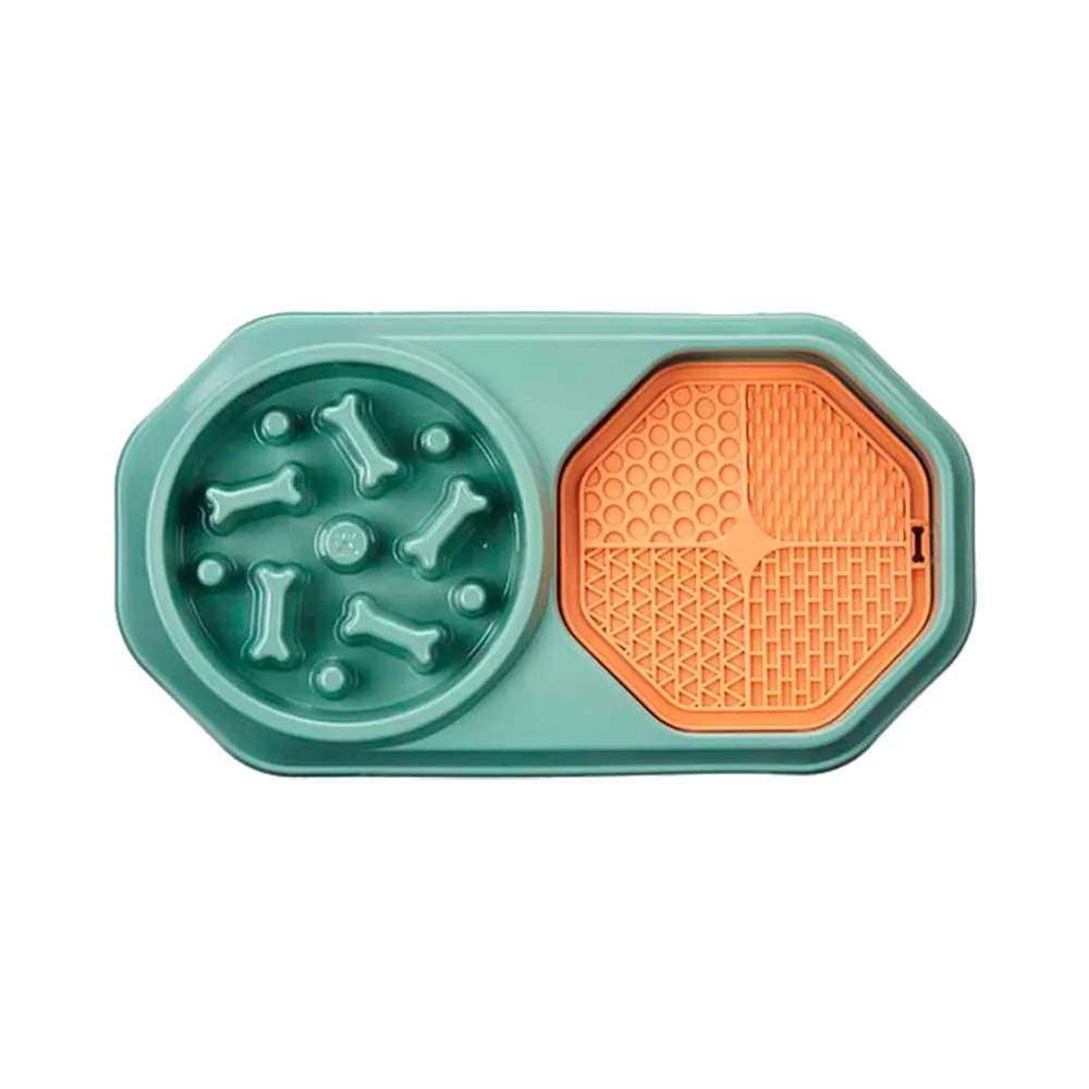 slow-swallow pet food bowl