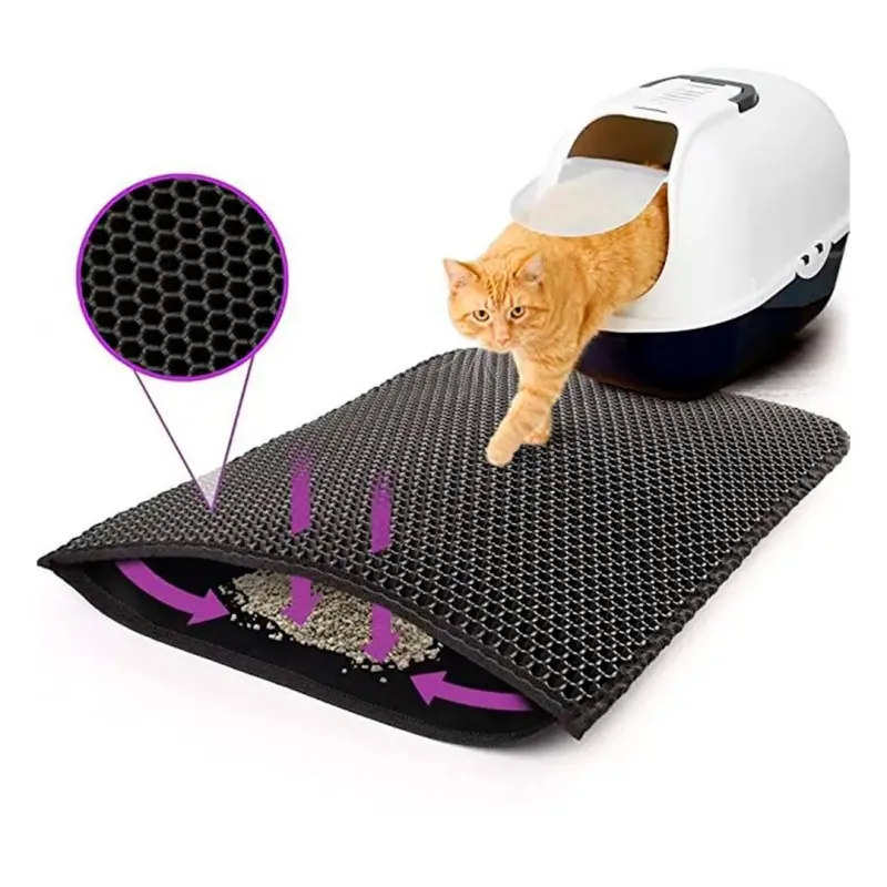 cat litter box litter mat