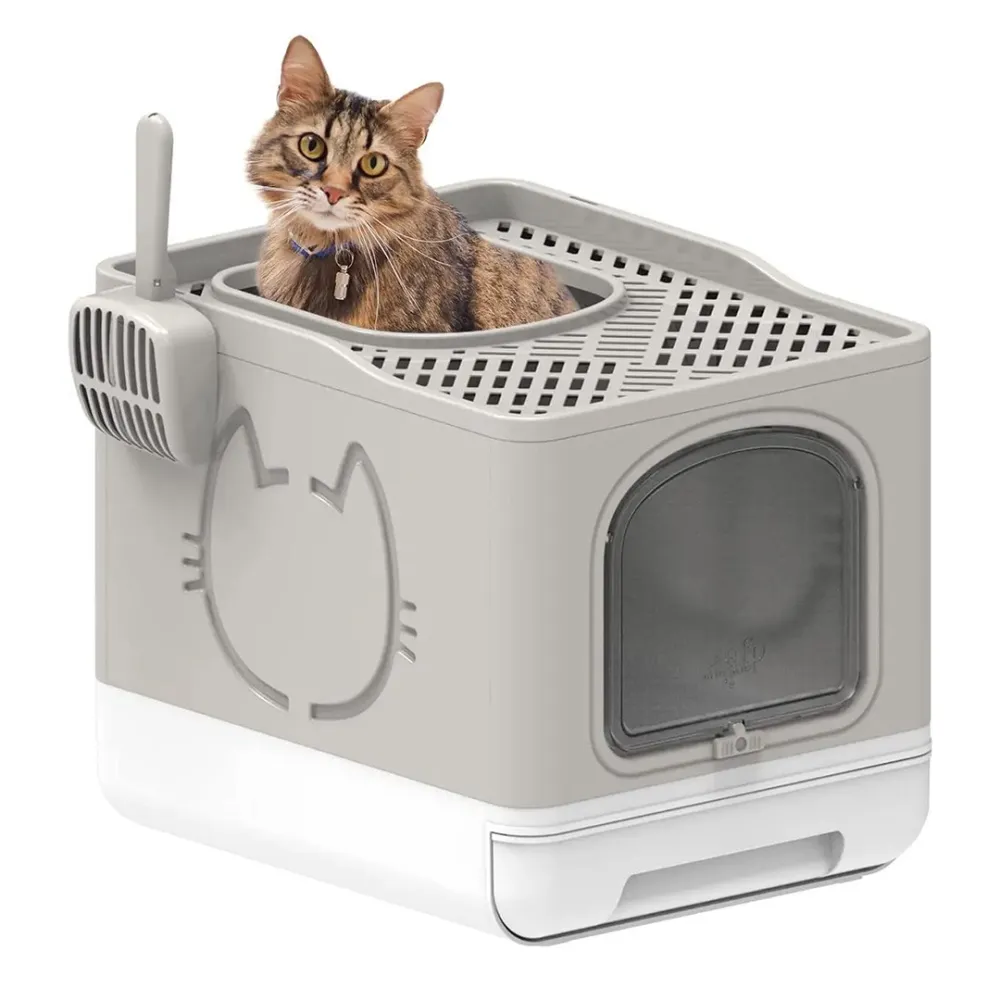 folding cat litter box