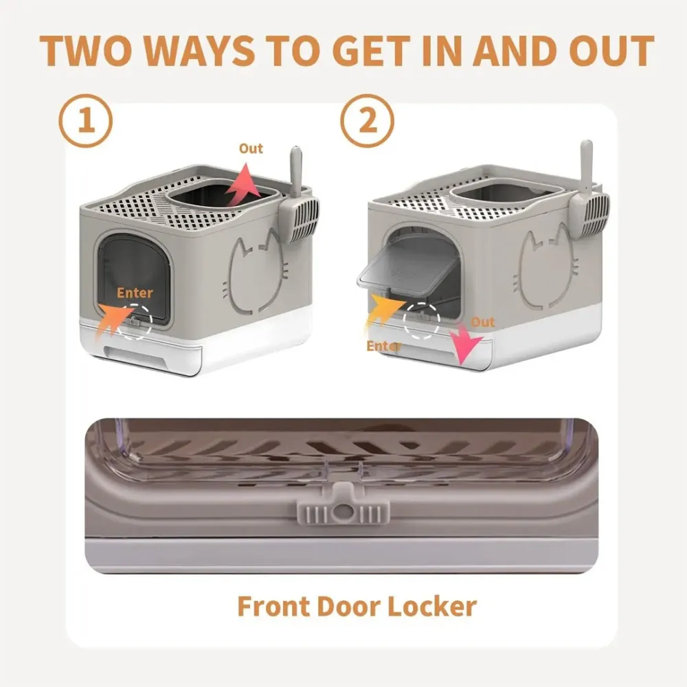 folding cat litter box