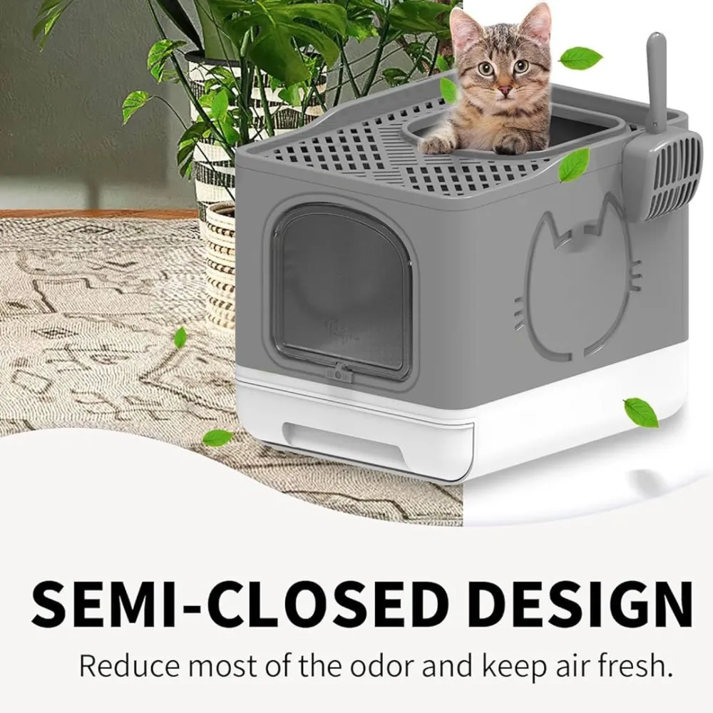 folding cat litter box