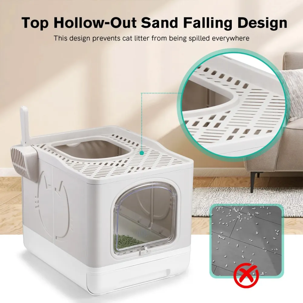 folding cat litter box