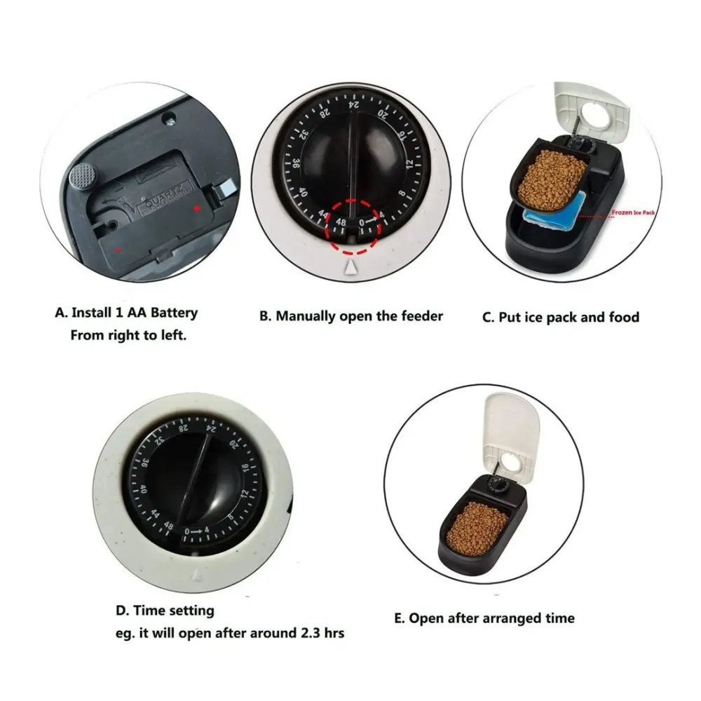 Automatic feeder with lid