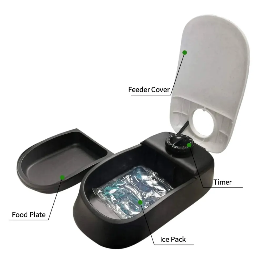 Automatic feeder with lid