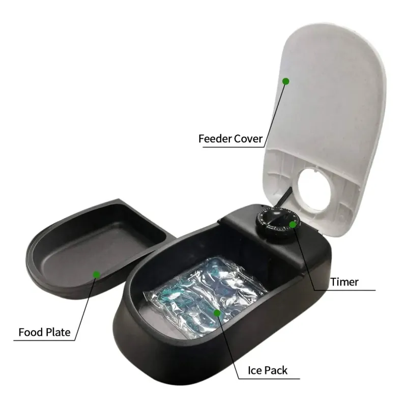 Automatic feeder with lid