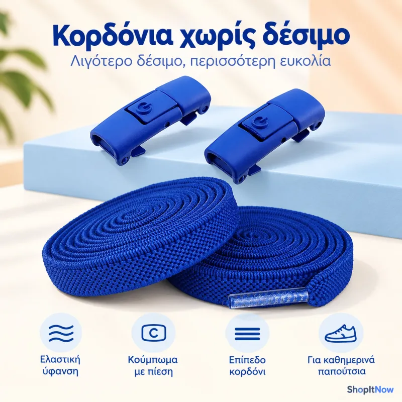 Κορδόνια χωρίς δέσιμο για παιδιά