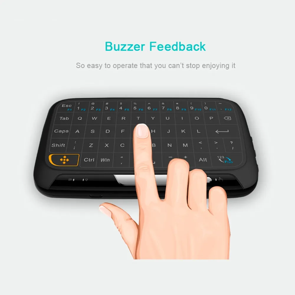 wireless keyboard with touch screen