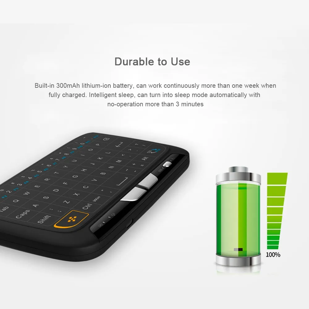 wireless keyboard with touch screen