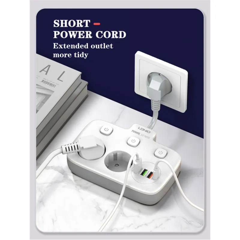Extension Socket with 2 USB, 1QC and 1 PD