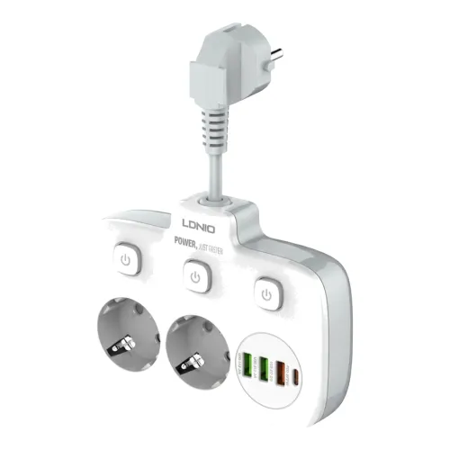Extension Socket with 2 USB, 1QC and 1 PD