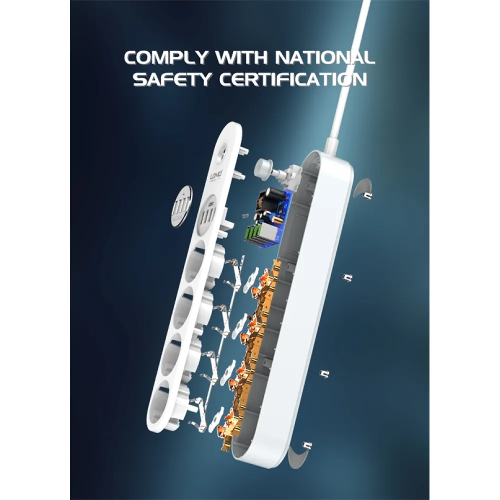 Power socket with USB Ports and Child Protection