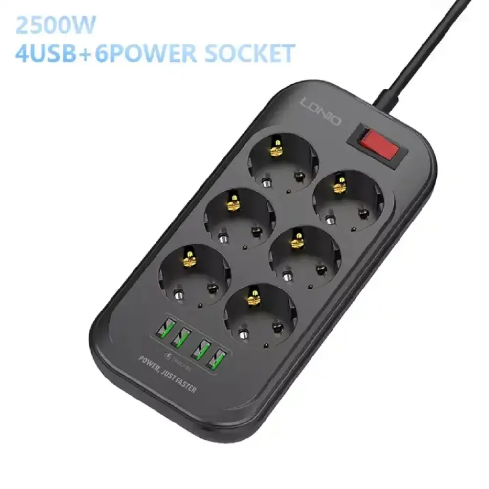 Extension Socket with 2 USB, 1QC and 1 PD