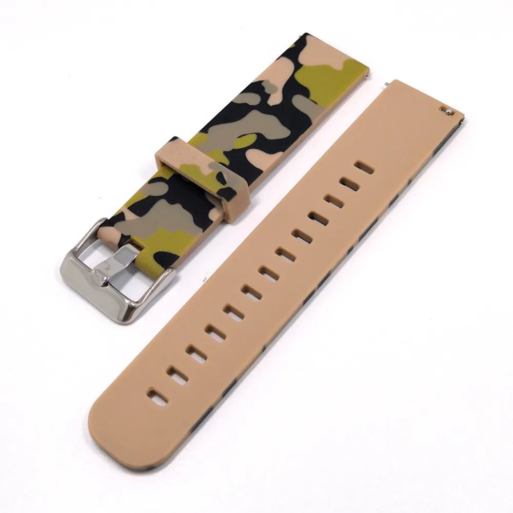 Silicone camouflage strap 22mm