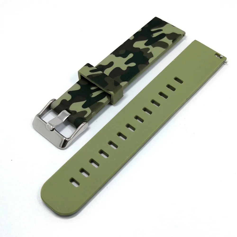 Silicone camouflage strap 22mm