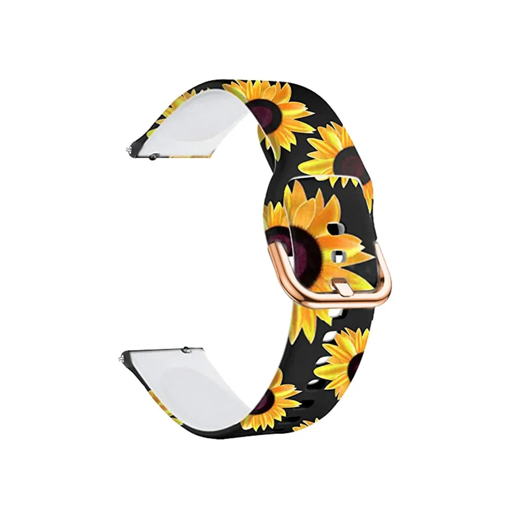 Silicone strap with pattern 22mm