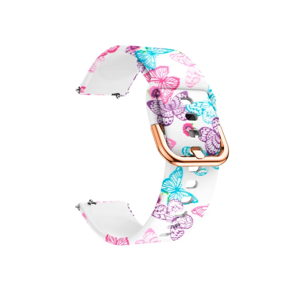 Silicone strap with pattern 22mm