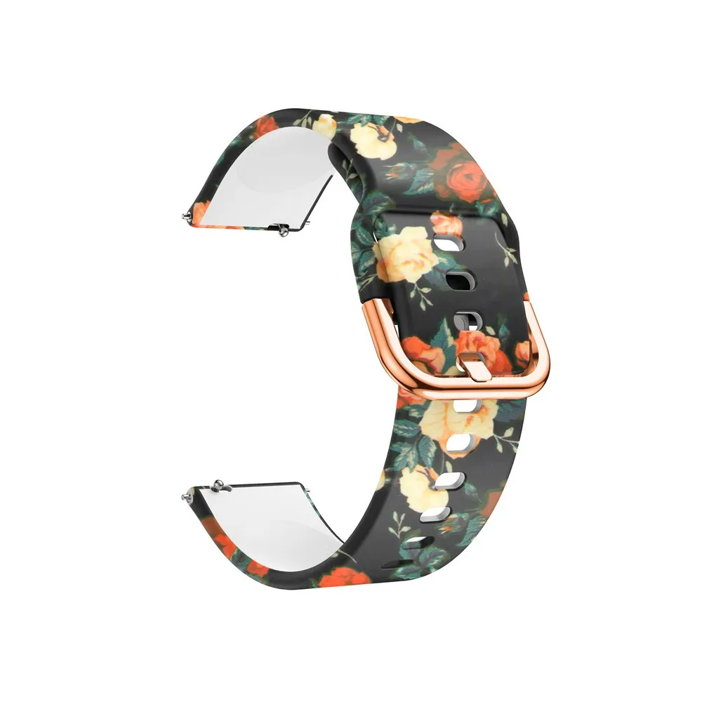 Silicone strap with pattern 22mm