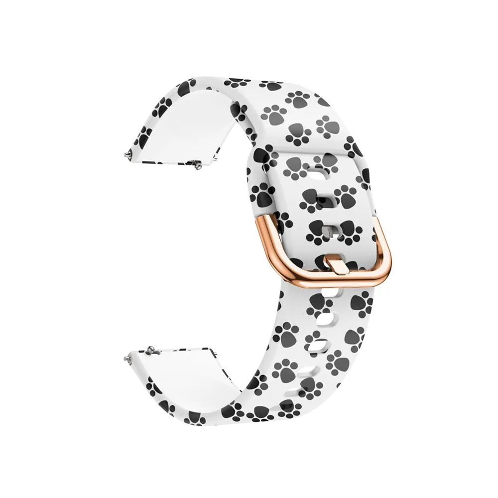 Silicone strap with pattern 22mm