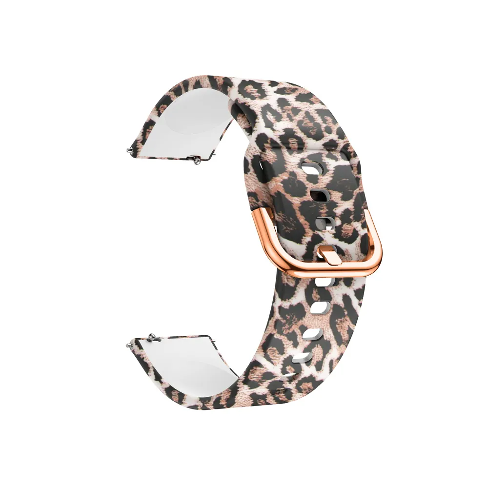 silicone strap with pattern 20mm