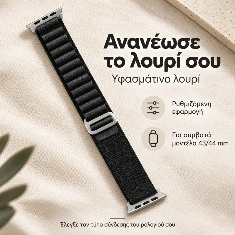 ΛΟΥΡΙ ΥΦΑΣΜΑΤΙΝΟ 43/44mm