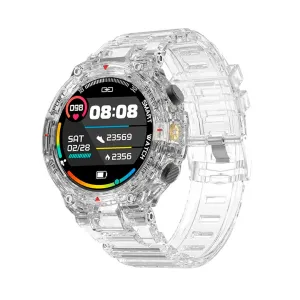 Pink case / Black silicon strap