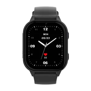 Black case / Black silicone strap