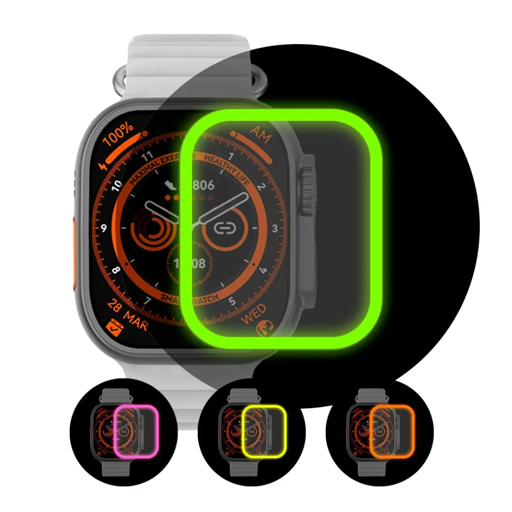 Neon screen glass 49mm