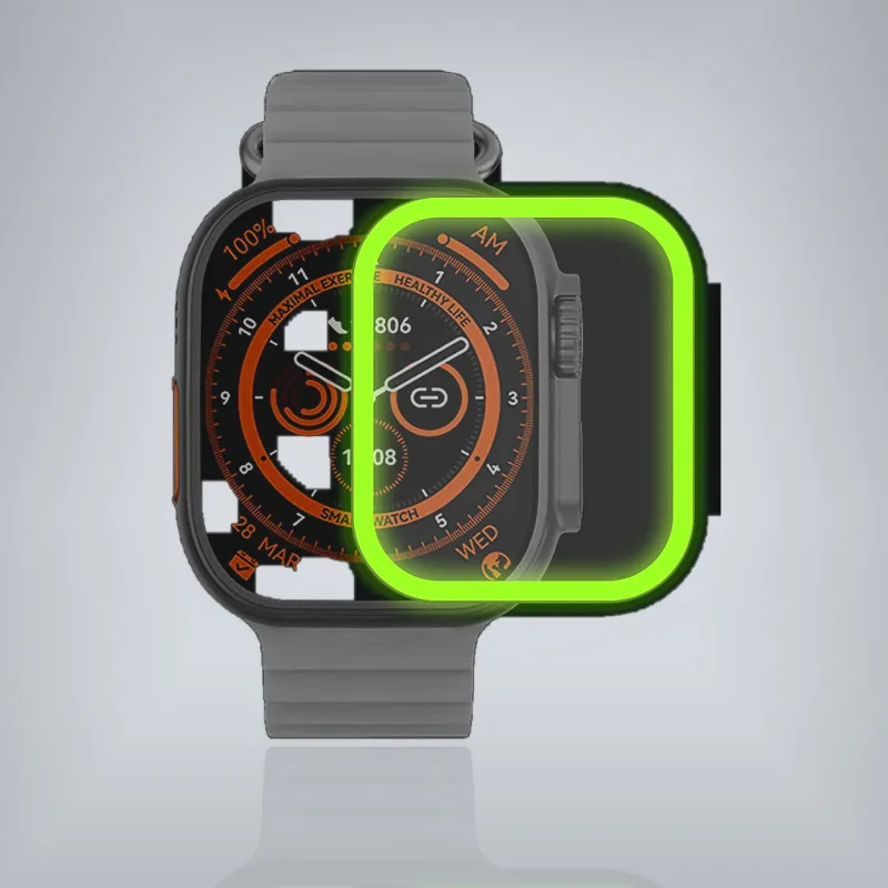 Φωσφορίζον τζάμι οθόνης 49mm