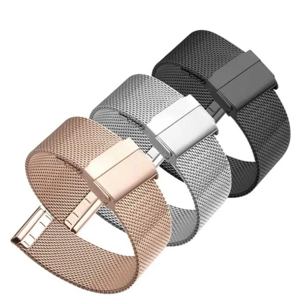 metallic strap with magnetic clasp 20mm