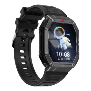 Black case / Black silicone strap